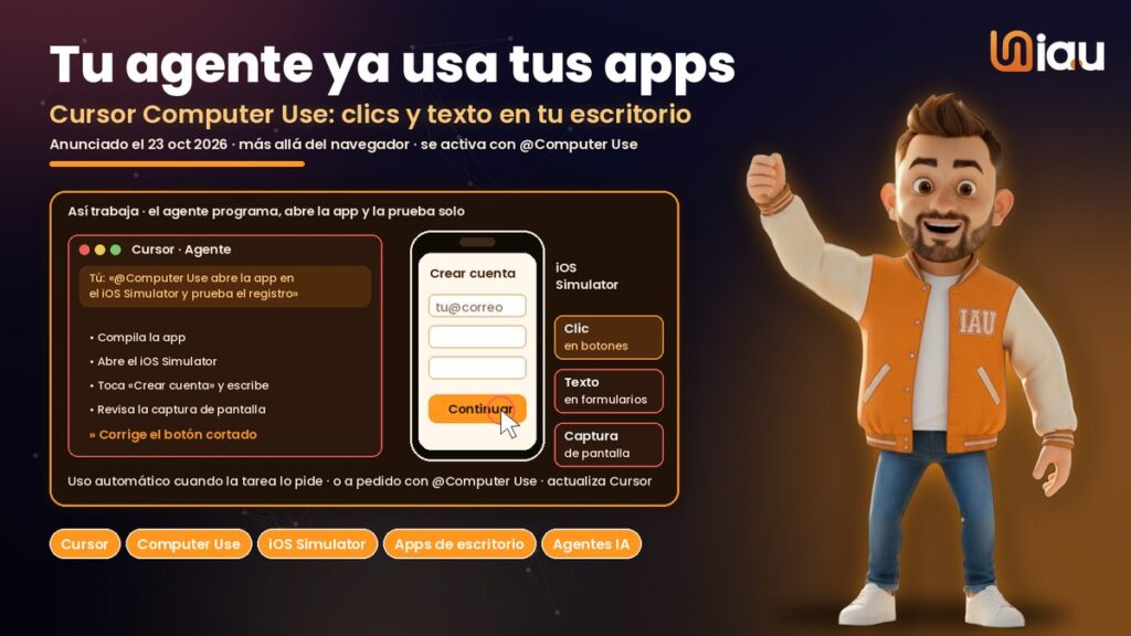 Cursor Computer Use: el agente de IA usa tus apps de escritorio - IA University